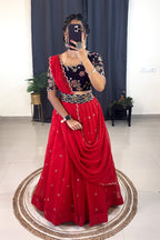 Red Lehanga
