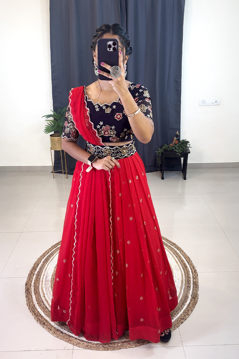 Red Lehanga